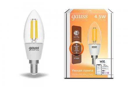 Лампа светодиодная Smart Home Filament gauss