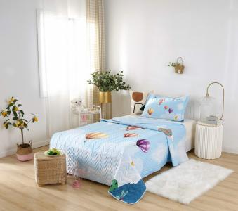 Покрывала, подушки, одеяла для малышей Sofi De MarkO. Цвет: голубой