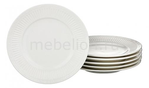 Набор из 6 тарелок плоских Грегори 722-117 АРТИ-М. Цвет: белый