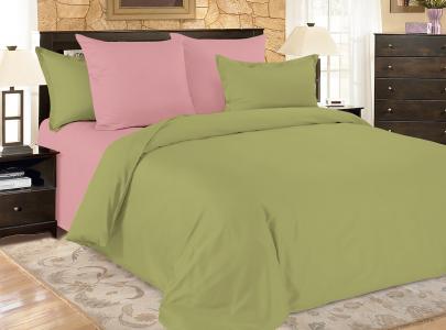 Комплекты постельного белья Amore Mio. Цвет: зеленый, розовый