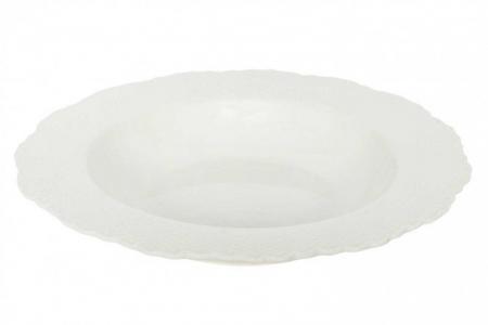 Тарелка суповая 22 см Vivien WALMER. Цвет: белый