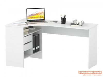 Письменный стол  СПм-25 Белый, Левый Сокол. Цвет: белый