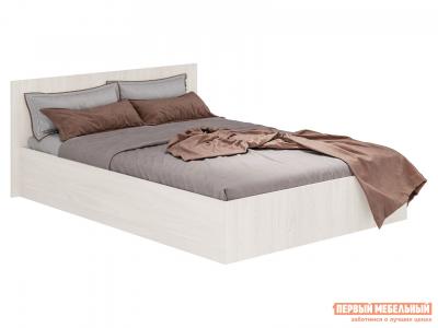 Двуспальная кровать  Белла Белый ясень, 140х200 см BTS. Цвет: белый