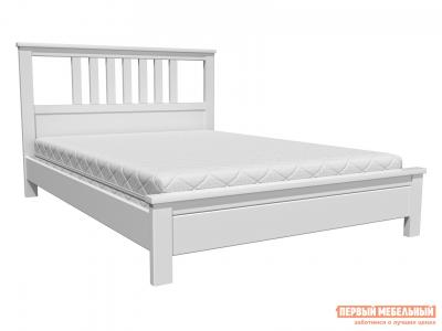 Двуспальная кровать  Вельта Белый античный, 90х200 см Первый Мебельный. Цвет: белый