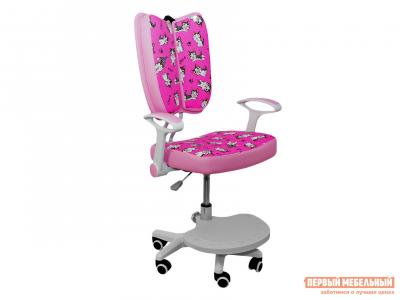 Детское компьютерное кресло  PEGAS Розовый с котятами, ткань AksHome. Цвет: розовый