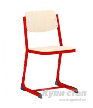 Детский стул  ученический регулируемый Осанка гр.3-5, 4-6, 5-7 Каркас красный, Высота 42-50 см Витал. Цвет: красный