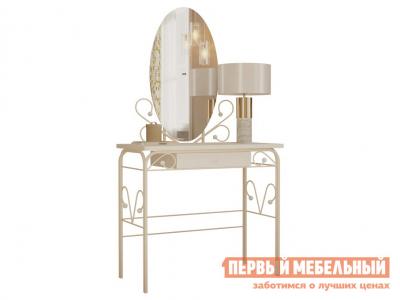 Туалетный столик  Сандра Кремовый, металл / Белый, массив Форвард-мебель. Цвет: белый