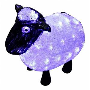 Зверь световой (30 см) Овца 513-401 Неон-Найт. Цвет: белый, черный